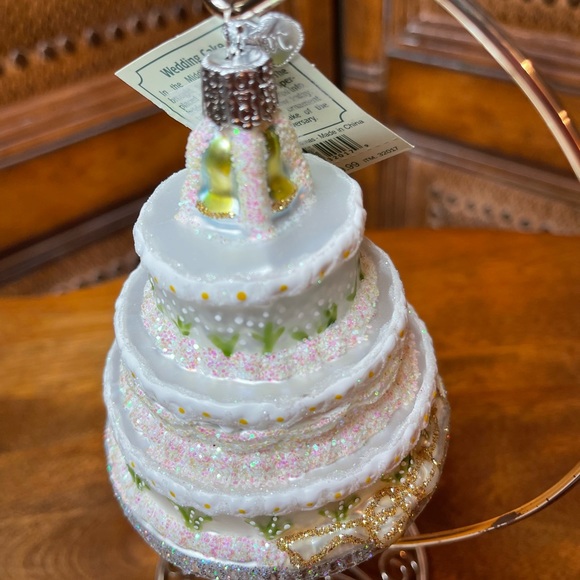 Old World Christmas Wedding Cake Ornament - Picture 3 of 4